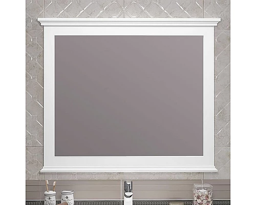 Купить Зеркало Opadiris Палермо 100 00-00006728 Белое матовое в магазине сантехники Santeh-Crystal.ru