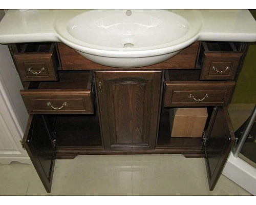 Заказать Тумба под раковину Opadiris Риспекто 105 Z0000001784 Орех антикварный ручки Бронза в магазине сантехники Santeh-Crystal.ru