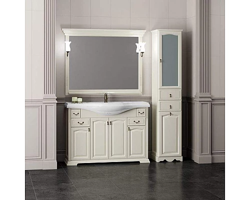 Купить Тумба под раковину Opadiris Риспекто 120 Z0000009687 Слоновая кость ручки Бронза в магазине сантехники Santeh-Crystal.ru