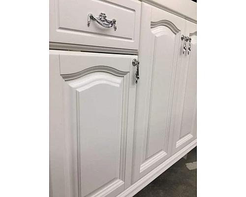 Купить Тумба под раковину Opadiris Риспекто 120 Z0000012634 Белая матовая ручки Хром в магазине сантехники Santeh-Crystal.ru