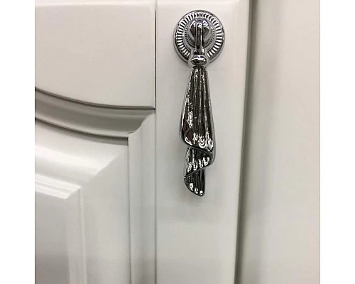 Купить Тумба под раковину Opadiris Риспекто 120 Z0000012634 Белая матовая ручки Хром в магазине сантехники Santeh-Crystal.ru