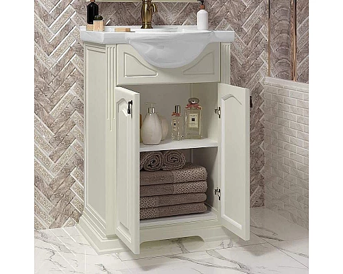 Купить Тумба под раковину Opadiris Риспекто 55 00-00005759 Слоновая кость в магазине сантехники Santeh-Crystal.ru