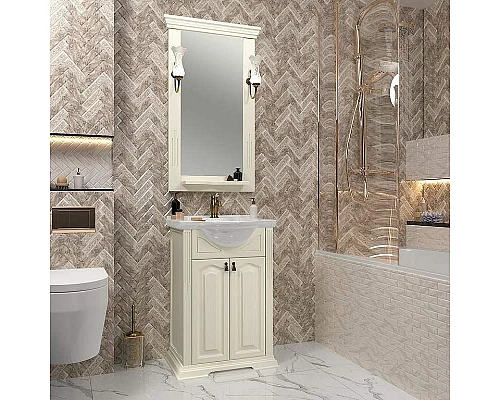 Купить Тумба под раковину Opadiris Риспекто 55 00-00005759 Слоновая кость в магазине сантехники Santeh-Crystal.ru