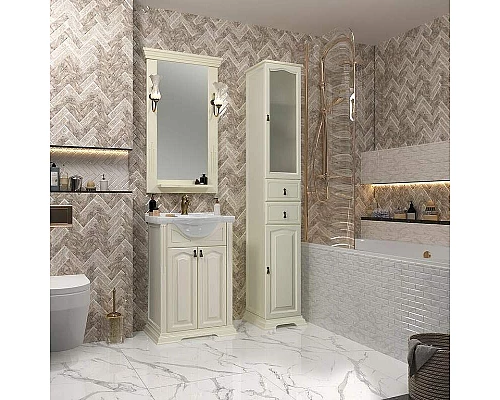 Купить Тумба под раковину Opadiris Риспекто 55 00-00005759 Слоновая кость в магазине сантехники Santeh-Crystal.ru