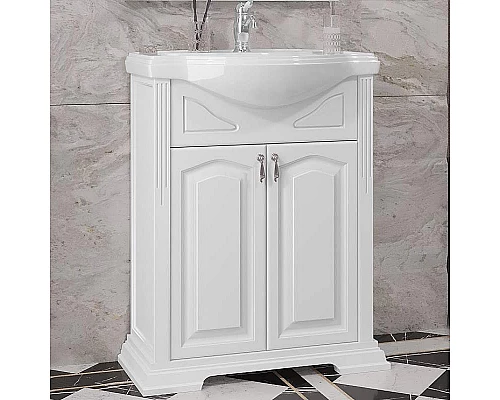 Заказать Тумба под раковину Opadiris Риспекто 65 00-00005813 Белая матовая в магазине сантехники Santeh-Crystal.ru