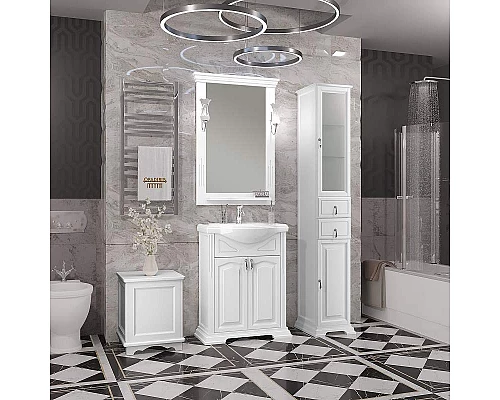 Заказать Тумба под раковину Opadiris Риспекто 65 00-00005813 Белая матовая в магазине сантехники Santeh-Crystal.ru