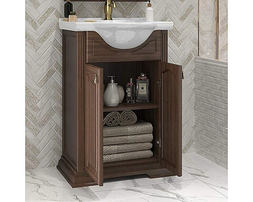 Заказать Тумба под раковину Opadiris Риспекто 55 00-00005752 Орех антикварный в магазине сантехники Santeh-Crystal.ru