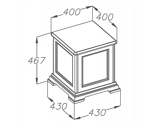 Купить Тумба Opadiris Риспекто 40 00-00005722 Белая матовая в магазине сантехники Santeh-Crystal.ru