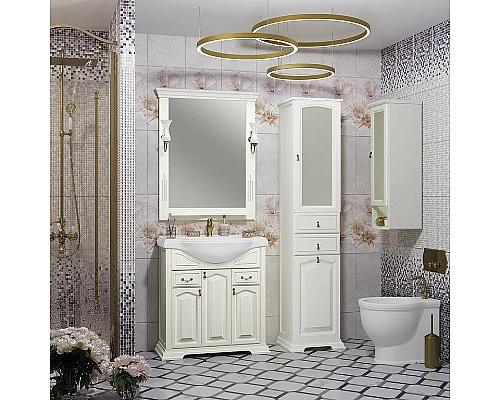 Заказать Тумба под раковину Opadiris Риспекто 80 00-00006022 Слоновая кость в магазине сантехники Santeh-Crystal.ru