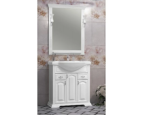 Заказать Тумба под раковину Opadiris Риспекто 80 00-00006024 Белая матовая в магазине сантехники Santeh-Crystal.ru