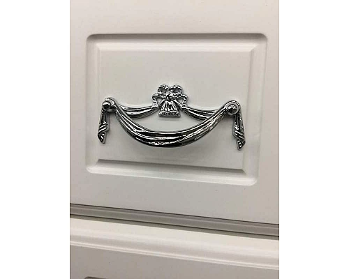 Приобрести Тумба под раковину Opadiris Риспекто 105 Z0000012631 Белая матовая ручки Хром в магазине сантехники Santeh-Crystal.ru