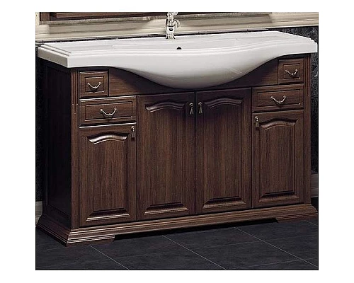 Приобрести Тумба под раковину Opadiris Риспекто 120 Z0000009574 Орех антикварный ручки Бронза в магазине сантехники Santeh-Crystal.ru