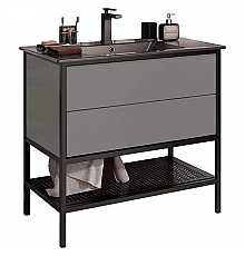 Тумба под раковину Opadiris Треви 90 00-00003872 Серая матовая