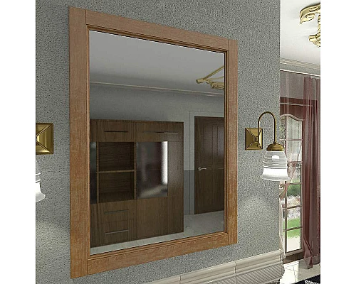 Купить Зеркало Orange Capri OCT-75ZS Тик матовый в магазине сантехники Santeh-Crystal.ru