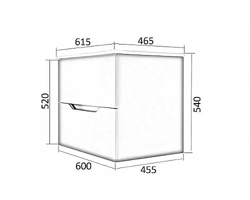 Купить Тумба с раковиной Orange Line 60 Li-60Tug+Ra подвесная Графит матовый в магазине сантехники Santeh-Crystal.ru