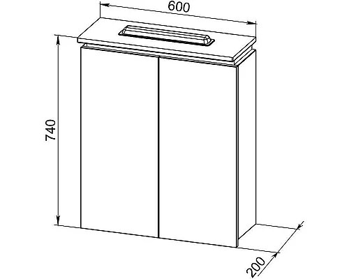 Заказать Зеркальный шкаф Orange Monaco 60 ZSMO 60 W с подсветкой Белый в магазине сантехники Santeh-Crystal.ru
