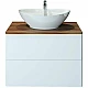Купить Тумба с раковиной Orange Otto 75 Ot-75TuWOOD+G56 Белая в магазине сантехники Santeh-Crystal.ru
