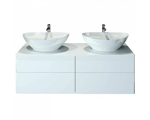 Купить Тумба с раковиной Orange Otto 130 Ot-130TuMDF+G56 Белая в магазине сантехники Santeh-Crystal.ru