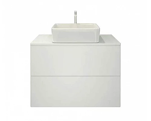Купить Тумба под раковину Orange Otto Ot-75TuMDF подвесная Белый глянцевый в магазине сантехники Santeh-Crystal.ru