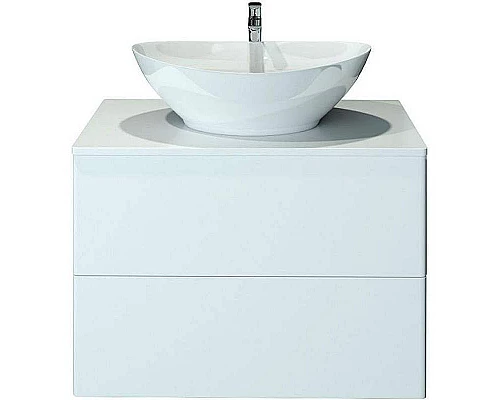 Купить Тумба под раковину Orange Otto Ot-75TuMDF подвесная Белый глянцевый в магазине сантехники Santeh-Crystal.ru