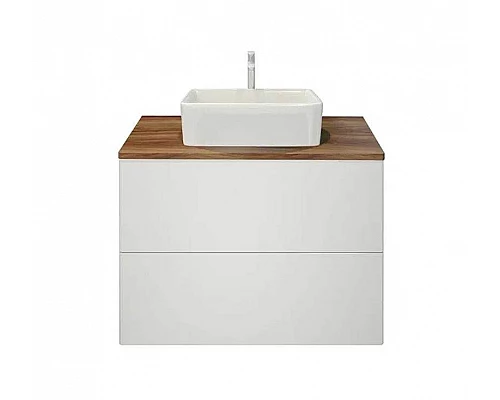 Приобрести Тумба под раковину Orange Otto Ot-75TuWOOD подвесная Белый Ясень в магазине сантехники Santeh-Crystal.ru