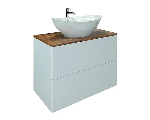 Приобрести Тумба под раковину Orange Otto Ot-75TuWOOD подвесная Белый Ясень в магазине сантехники Santeh-Crystal.ru