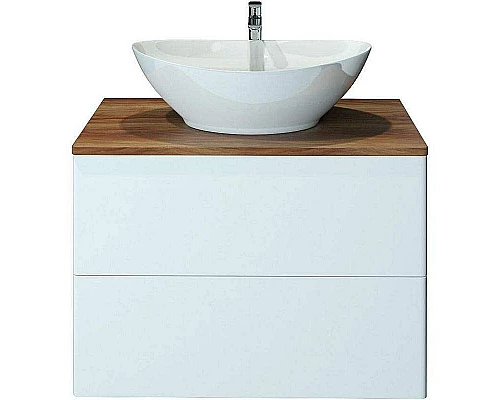 Приобрести Тумба под раковину Orange Otto Ot-75TuWOOD подвесная Белый Ясень в магазине сантехники Santeh-Crystal.ru