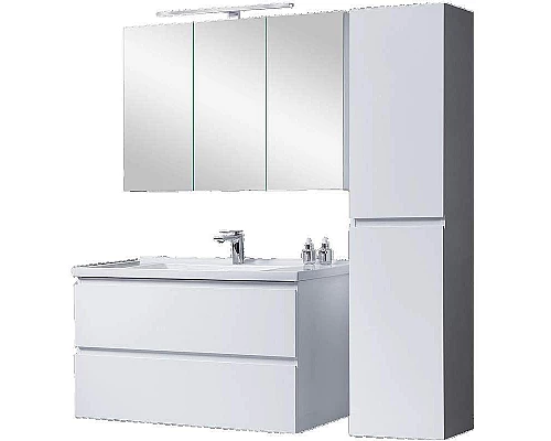 Приобрести Тумба с раковиной Orans BC-4023W 100 40231000wuv005 Белый глянец в магазине сантехники Santeh-Crystal.ru