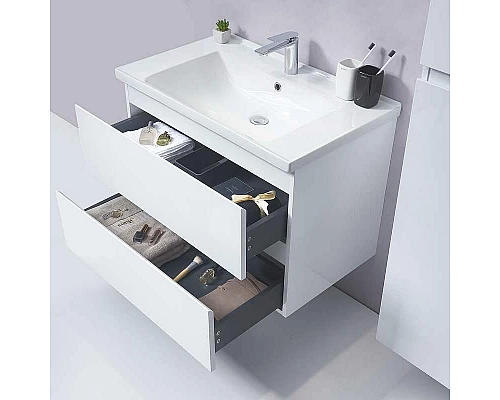 Приобрести Тумба с раковиной Orans BC-4023W 100 40231000wuv005 Белый глянец в магазине сантехники Santeh-Crystal.ru