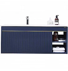 Тумба с раковиной Orans BC-1137 100 11371000 подвесная Matt deep ocean