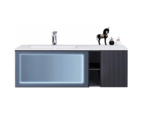 Приобрести Тумба с раковиной Orans BC-9013-1200L 120 90131200L подвесная Matt Deep Ocean в магазине сантехники Santeh-Crystal.ru