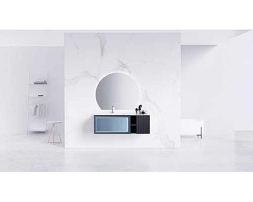 Приобрести Тумба с раковиной Orans BC-9013-1200L 120 90131200L подвесная Matt Deep Ocean в магазине сантехники Santeh-Crystal.ru