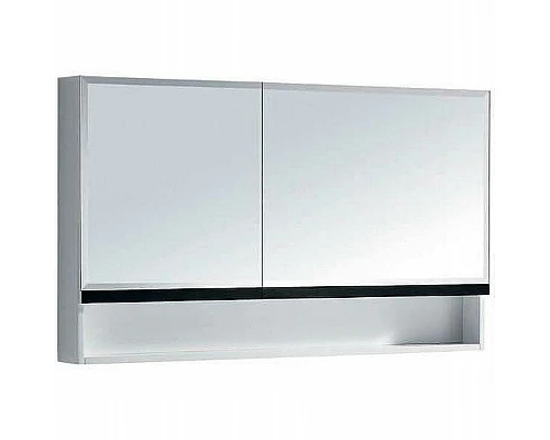 Купить Зеркальный шкаф Orans BC-6019-1200R 120 601912RЗ Белый Черный в магазине сантехники Santeh-Crystal.ru