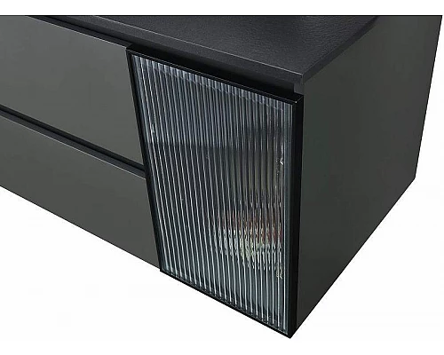 Заказать Тумба с раковиной Orans BC-2055-1000L 100 2055100L подвесная Темно-серая в магазине сантехники Santeh-Crystal.ru