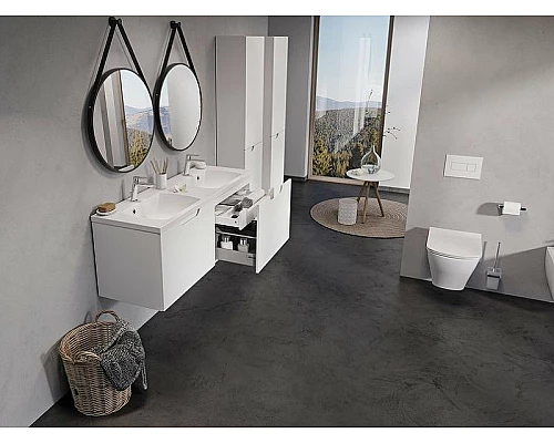 Заказать Тумба под раковину Ravak SD Classic II 130 X000001483 подвесная Белая Серая в магазине сантехники Santeh-Crystal.ru