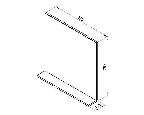 Приобрести Зеркало Ravak Rosa II 76 X000001298 Капучино в магазине сантехники Santeh-Crystal.ru