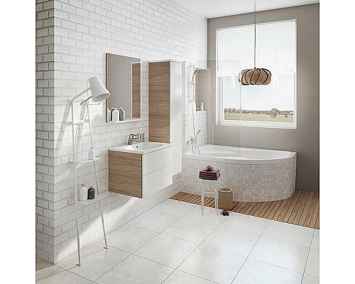 Приобрести Шкаф пенал Ravak Rosa II 35 X000000929 подвесной Капучино Белый в магазине сантехники Santeh-Crystal.ru