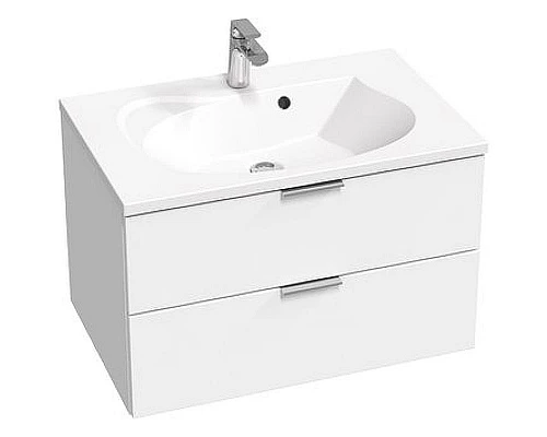 Приобрести Тумба под раковину Ravak Rosa II 76 X000001495 подвесная Белая глянцевая в магазине сантехники Santeh-Crystal.ru