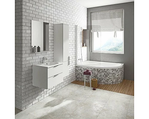 Приобрести Тумба под раковину Ravak Rosa II 76 X000001495 подвесная Белая глянцевая в магазине сантехники Santeh-Crystal.ru