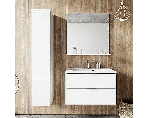 Приобрести Тумба под раковину Ravak Rosa II 76 X000001495 подвесная Белая глянцевая в магазине сантехники Santeh-Crystal.ru