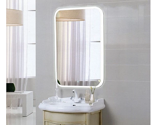 Заказать Зеркало Relisan Alexandria 600х800 Гл000024315 с подсветкой с сенсорным выключателем в магазине сантехники Santeh-Crystal.ru