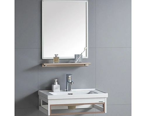 Заказать Комплект мебели для ванной River Laura 605 BG 10000003951 Белый Бежевый в магазине сантехники Santeh-Crystal.ru