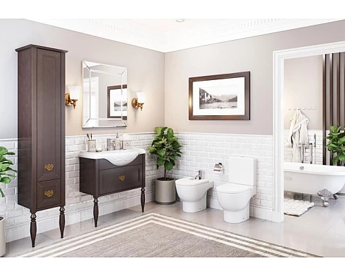 Заказать Шкаф пенал Roca America Evolution L 40 ZRU9302948 R Дуб темный шоколад в магазине сантехники Santeh-Crystal.ru