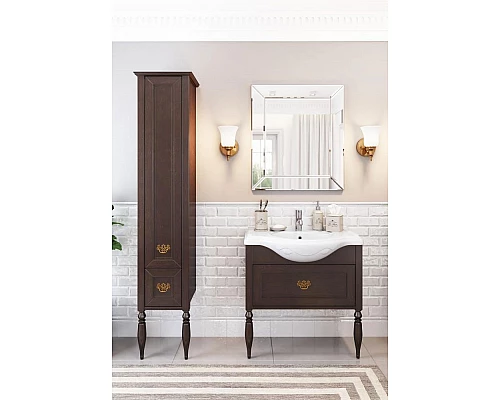 Заказать Шкаф пенал Roca America Evolution L 40 ZRU9302946 L Дуб темный шоколад в магазине сантехники Santeh-Crystal.ru