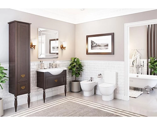 Заказать Шкаф пенал Roca America Evolution L 40 ZRU9302946 L Дуб темный шоколад в магазине сантехники Santeh-Crystal.ru