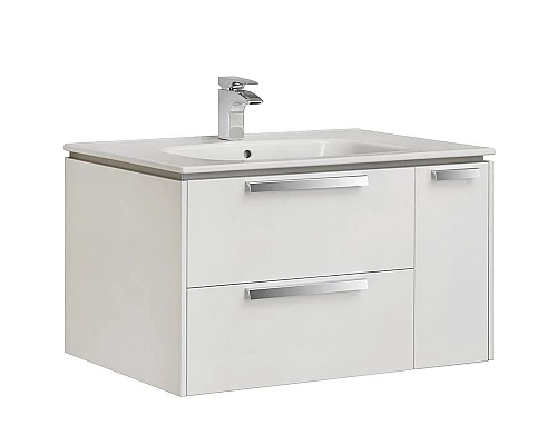 Приобрести Тумба под раковину Roca Lago 80 857296806 подвесная Белый глянец в магазине сантехники Santeh-Crystal.ru