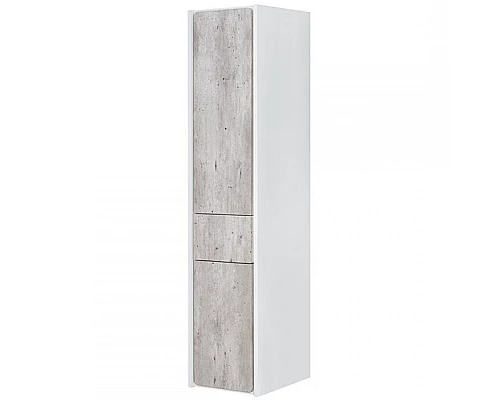 Приобрести Шкаф пенал Roca Ronda 32 ZRU9303005 L подвесной Бетон Белый матовый в магазине сантехники Santeh-Crystal.ru