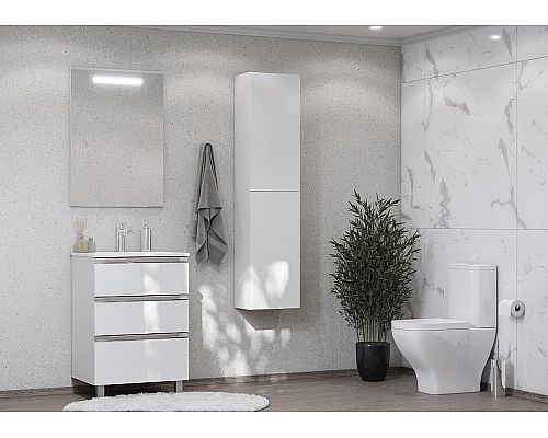 Приобрести Шкаф пенал Roca The Gap 35 857427806 подвесной Белый глянец в магазине сантехники Santeh-Crystal.ru