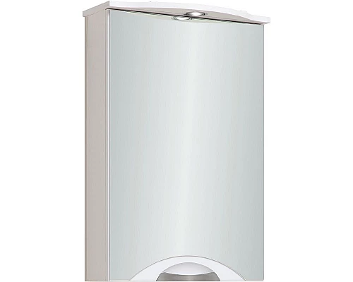 Заказать Зеркальный шкаф Runo Ибица 50 R 00000001075 с подсветкой Белый в магазине сантехники Santeh-Crystal.ru