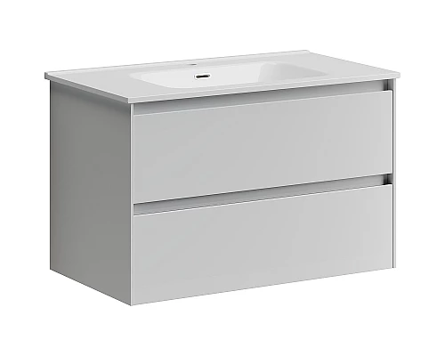 Приобрести Тумба под раковину Sancos Cento 80 CN80W подвесная Белый глянец в магазине сантехники Santeh-Crystal.ru